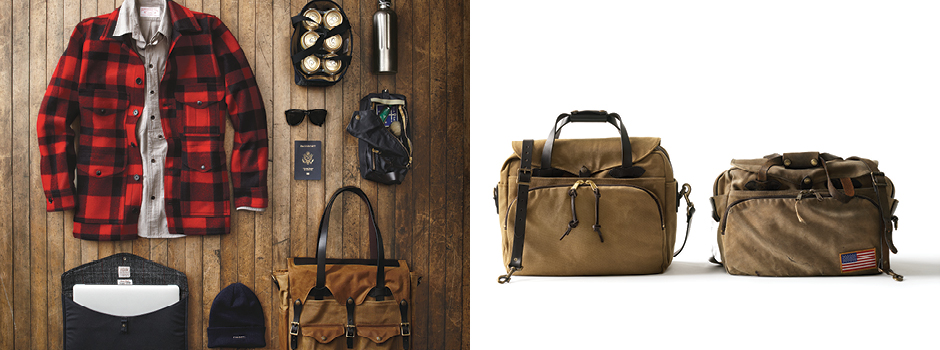 Filson clothing and Bags